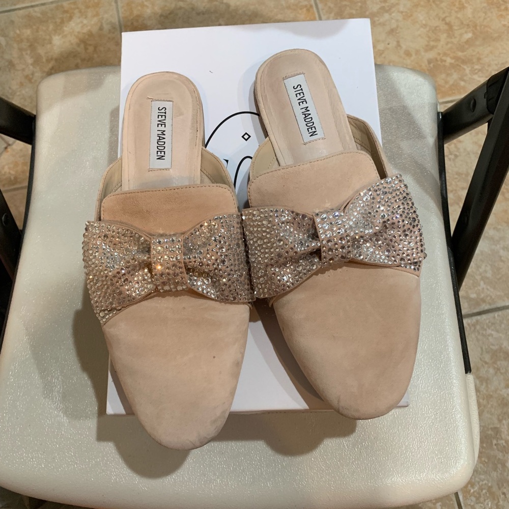 Women’s Steve Madden blush slides shoes 10